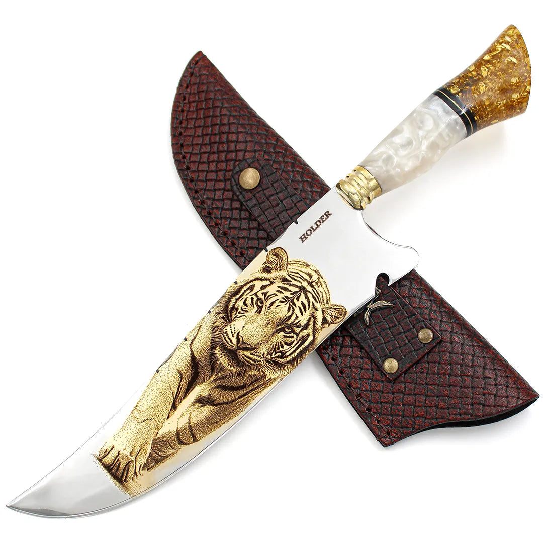 PICANHEIRA GOLD TIGER PARA CHURRASCO 10'' AÇO INOX